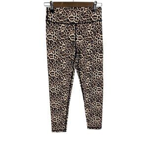 ZYIA Active Leopard Brilliant Scrunchy What High Rise Leggings Women's Size 8-10